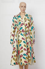 Load image into Gallery viewer, Nhyirah African print wool coat
