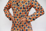 Load image into Gallery viewer, Abotere African print wool coat
